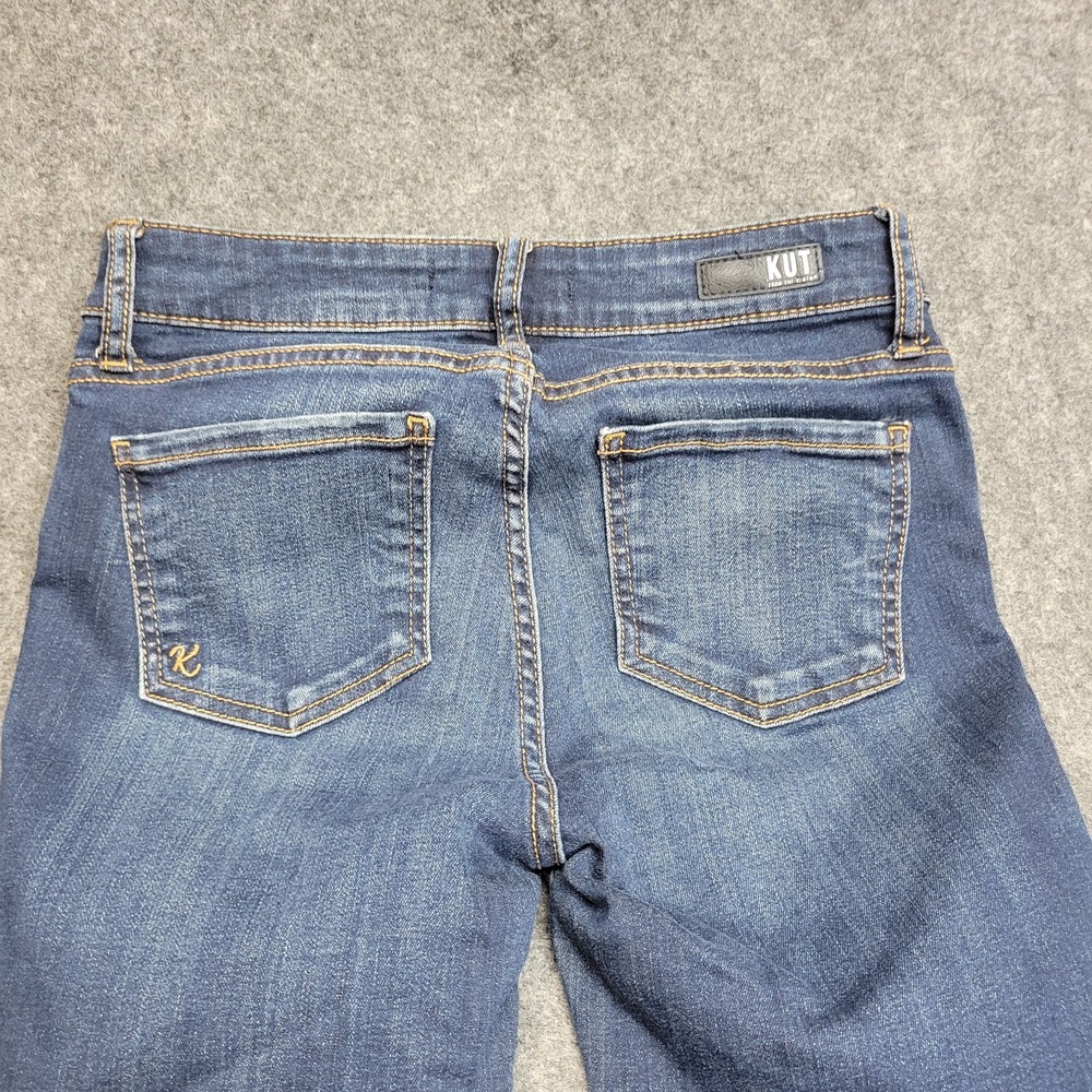 Kut From The Kloth Jeans Womens Pettie 0 Blue Denim Stretch Y2K Diana Skinny Leg - Picture 5 of 11